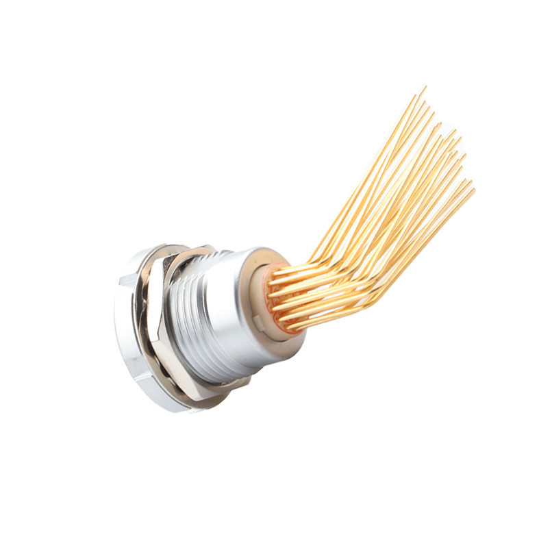 Z2 26 conectores circulares impermeables con doble tuerca de ángulo de 90°