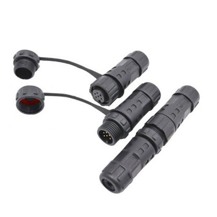 Conector circular de 8 pines impermeable de grado industrial de fábrica M12 Conector de pantalla de cable Lvds moldeado femenino