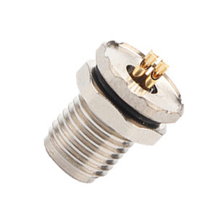 M5 Código-A Panel de conector industrial circular a prueba de agua de 4 pines, brida de PCB, enchufe masculino y femenino IP67