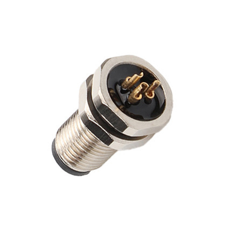 Conector circular M5 Código-A 2Pin 3Pin 4Pin Conectores industriales M5Z03AA0OCJ009-M5 bloqueo delantero