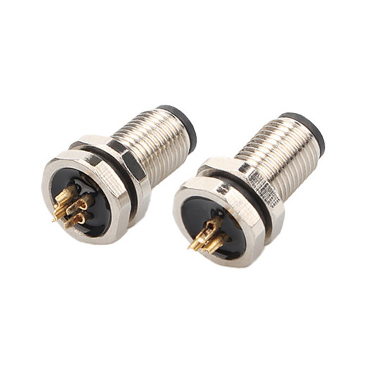 Conector circular M5 Código-A 2Pin 3Pin 4Pin Conectores industriales M5Z03AA0OCJ009-M5 bloqueo delantero