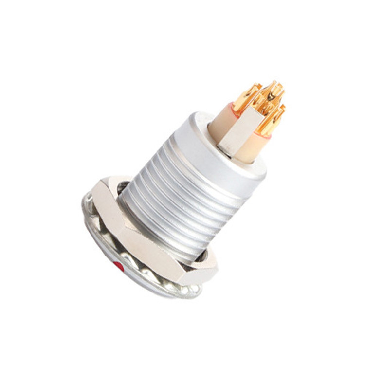 Serie B Z5 14 pines con pin de puesta a tierra fijación interna empuje y tire conector de autobloqueo