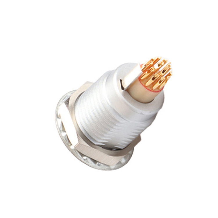 Serie B Z5 14 pines con pin de puesta a tierra fijación interna empuje y tire conector de autobloqueo