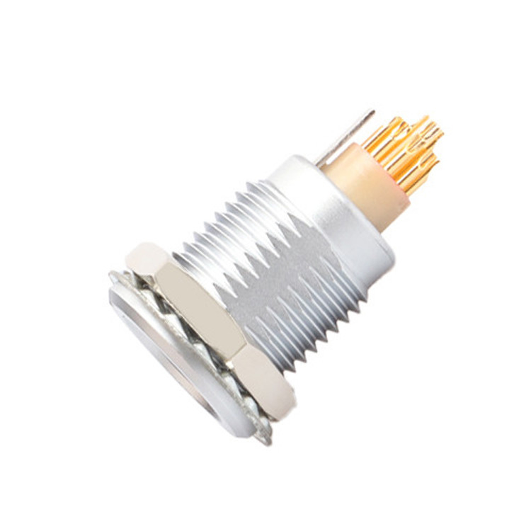 Serie B Z5 14 pines con pin de puesta a tierra fijación interna empuje y tire conector de autobloqueo
