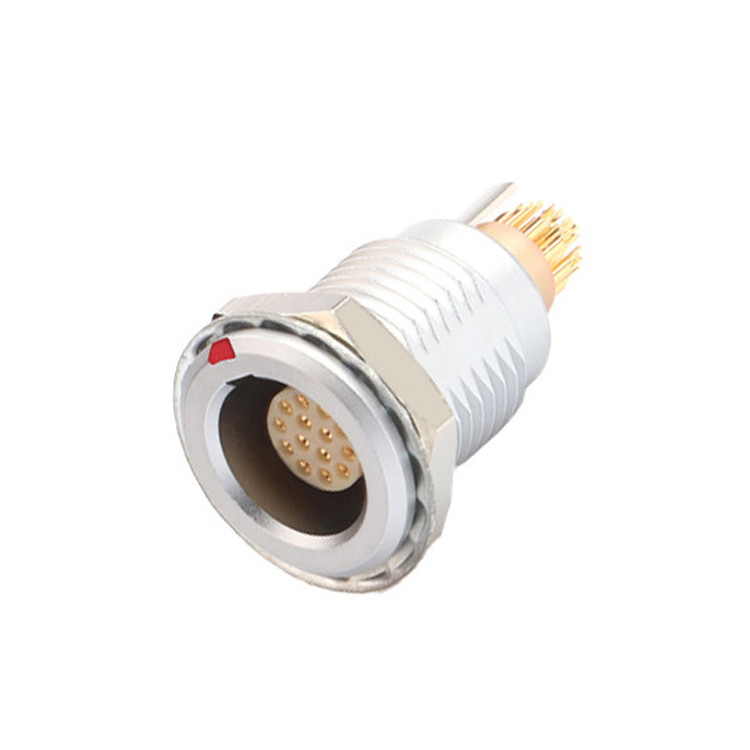 Serie B Z5 14 pines con pin de puesta a tierra fijación interna empuje y tire conector de autobloqueo
