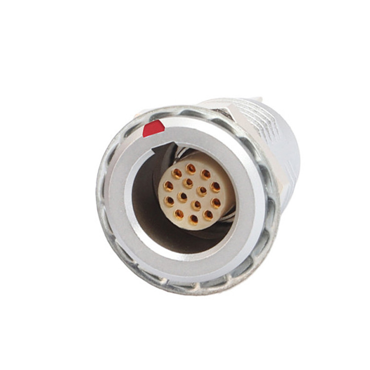 Serie B Z5 14 pines con pin de puesta a tierra fijación interna empuje y tire conector de autobloqueo