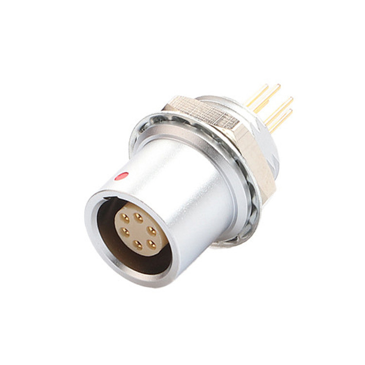 IP68 Push Pull Control industrial de autobloqueo Serie B Z6 6 pin Femenino a 6 pin Sensor de señal conector circular