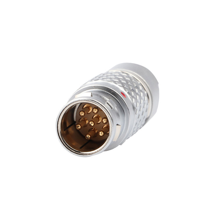 Conectores circulares industriales de autobloqueo de empuje y tira de la serie LEB FGG.1B 7Pin Plug masculino de aviación