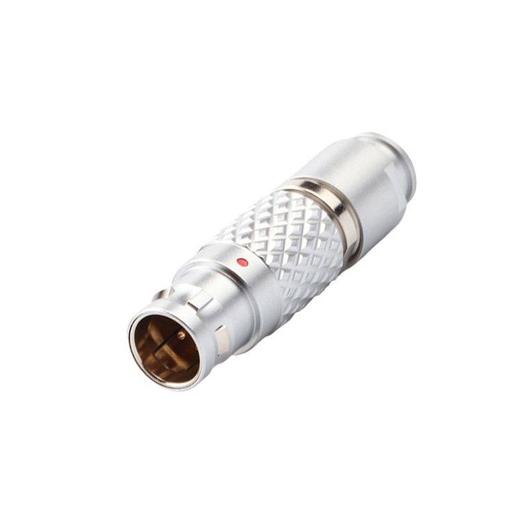 Conectores circulares industriales de autobloqueo de empuje y tira de la serie LEB FGG.1B 7Pin Plug masculino de aviación