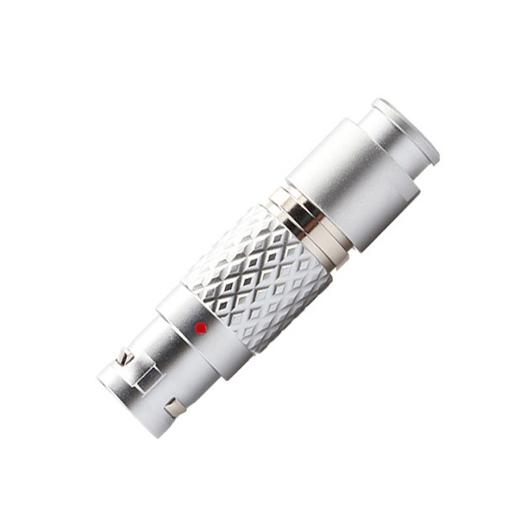 Conectores circulares industriales de autobloqueo de empuje y tira de la serie LEB FGG.1B 7Pin Plug masculino de aviación