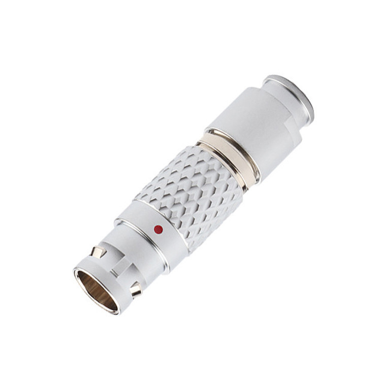 Conectores circulares industriales de autobloqueo de empuje y tira de la serie LEB FGG.1B 7Pin Plug masculino de aviación