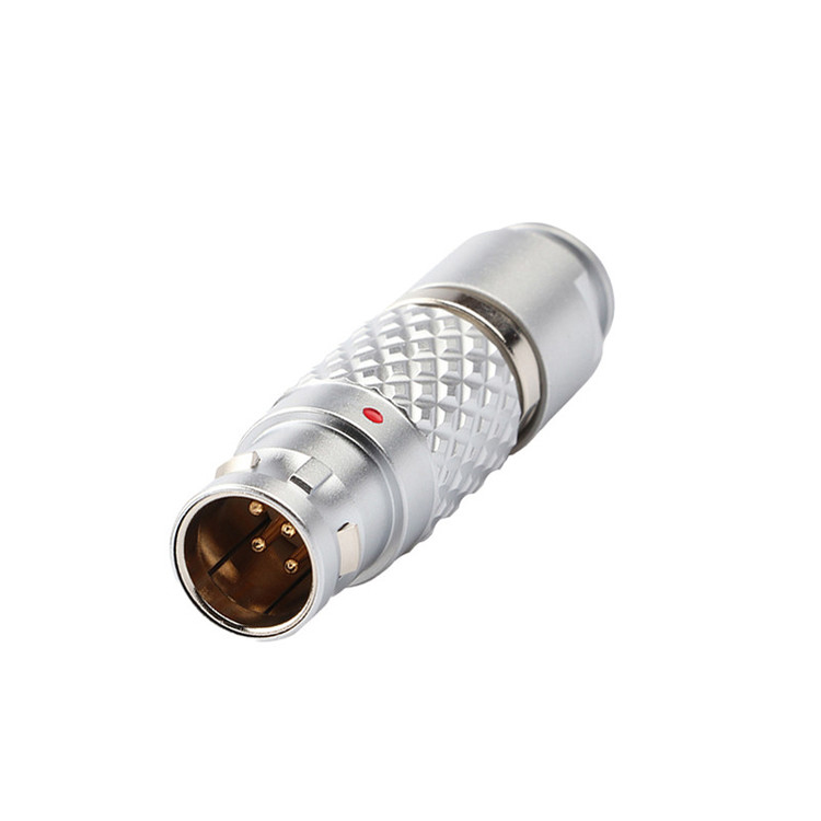 Conectores circulares industriales de autobloqueo de empuje y tira de la serie LEB FGG.1B 7Pin Plug masculino de aviación
