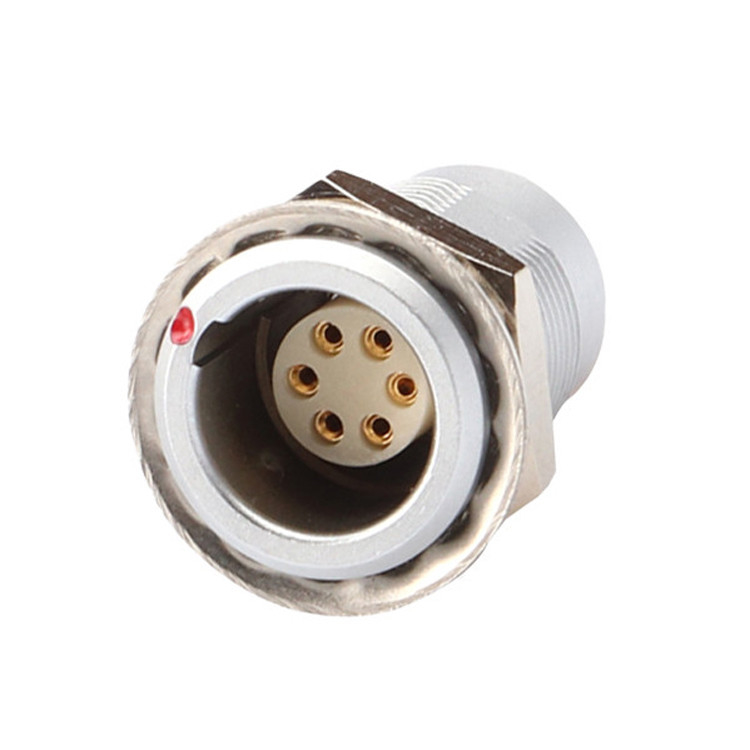 Push Pull Autobloqueo Z1 Serie 6 conector circular de pines femenino Industrial a prueba de agua