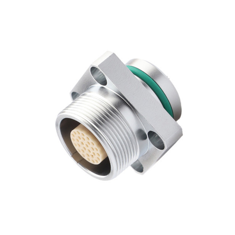 Conectores médicos aeroespaciales de grado industrial - Conector de toma de corriente femenino impermeable de la serie B ZX 30 pines