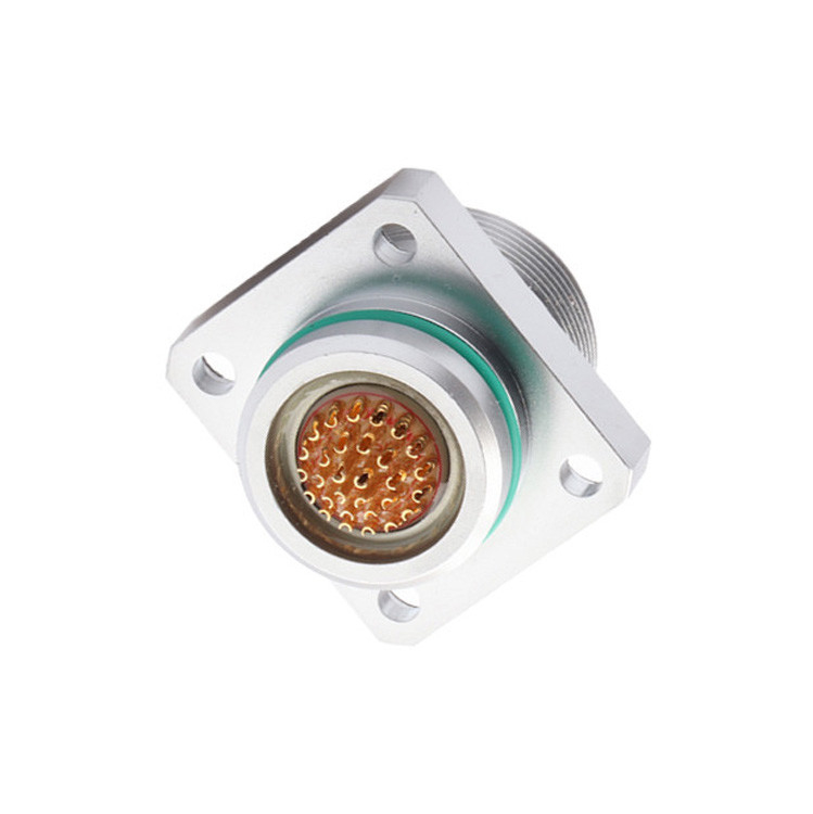 Conectores médicos aeroespaciales de grado industrial - Conector de toma de corriente femenino impermeable de la serie B ZX 30 pines