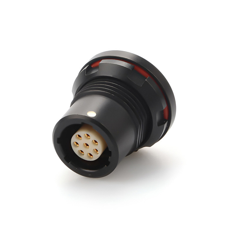 Transmisión de datos de alta velocidad - Conector circular industrial impermeable a agua X Serie 8P Conector militar femenino