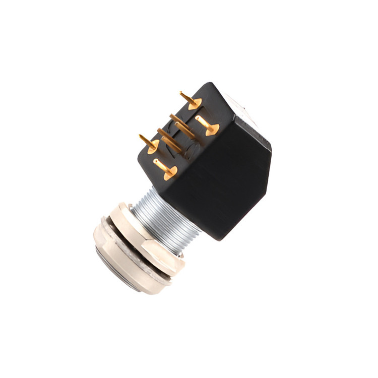 Serie B Z12 4Pin doble tuerca de ángulo fijo conector de ángulo 90° doble tuerca de ángulo fijo para placas de circuitos impresos
