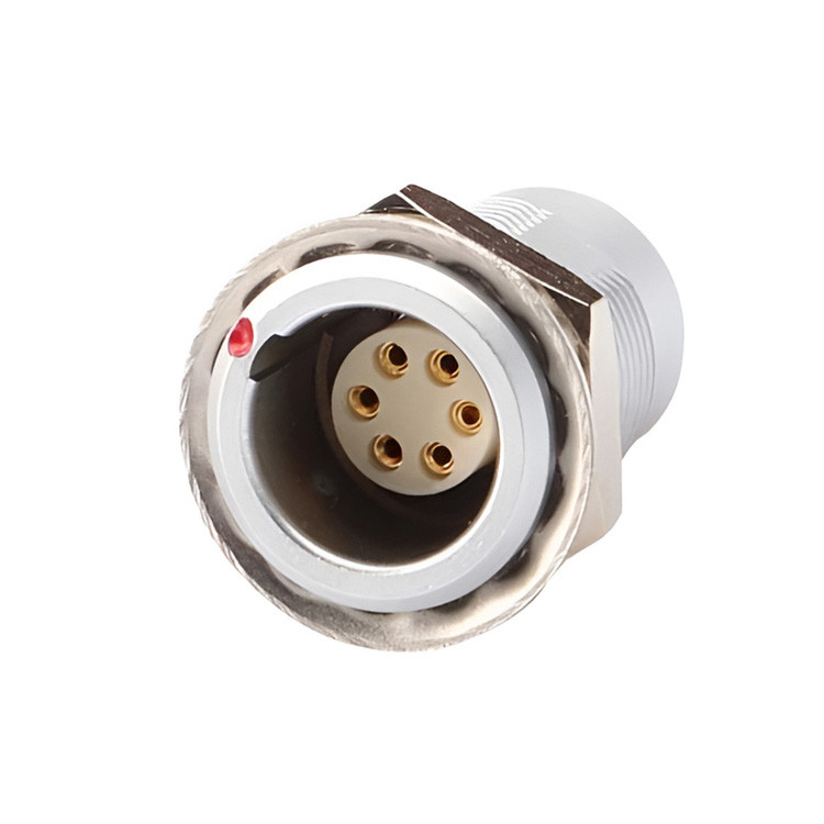 Conector circular de empuje y tira de serie B de tipo multi-núcleo, núcleo de aguja de soldadura de 2 ~ 32 núcleos (directo o en ángulo)