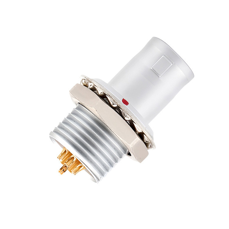 Conector circular de empuje y tira de serie B de tipo multi-núcleo, núcleo de aguja de soldadura de 2 ~ 32 núcleos (directo o en ángulo)