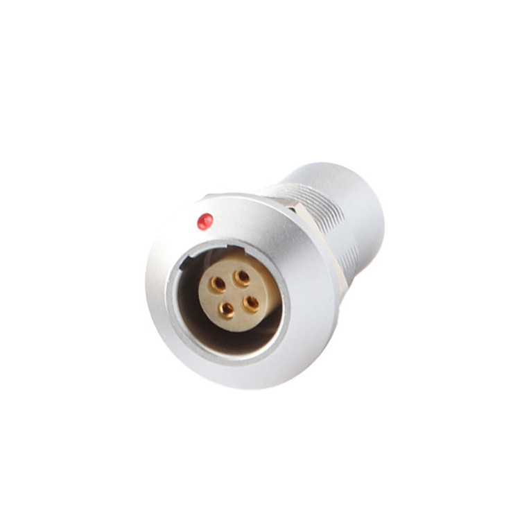 Conector de alimentación circular de la serie B Z7 4P Femenino Vacuo Sellado Enchufe a prueba de agua Enchufe fijo Enchufe fijo IP68