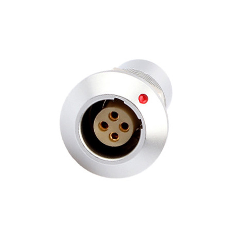 Conector de alimentación circular de la serie B Z7 4P Femenino Vacuo Sellado Enchufe a prueba de agua Enchufe fijo Enchufe fijo IP68