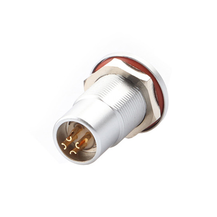 Conector de alimentación circular de la serie B Z7 4P Femenino Vacuo Sellado Enchufe a prueba de agua Enchufe fijo Enchufe fijo IP68