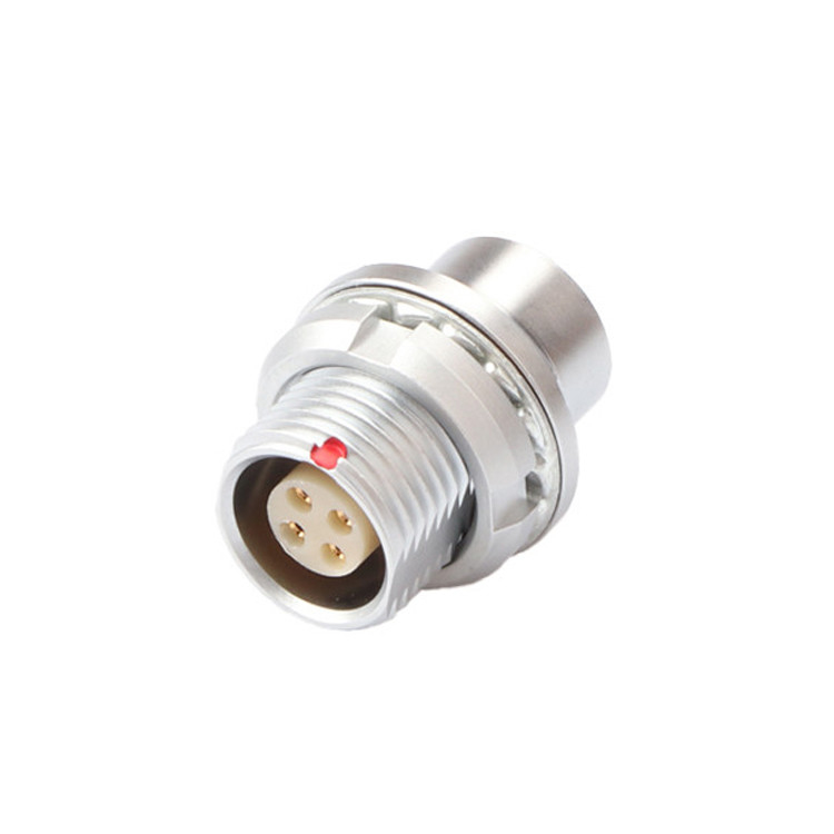Conector circular industrial Serie B Z13 Conector femenino de 4 pines Socket sellado de vacío fijo externo
