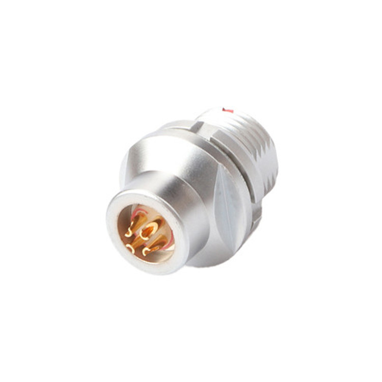 Conector circular industrial Serie B Z13 Conector femenino de 4 pines Socket sellado de vacío fijo externo