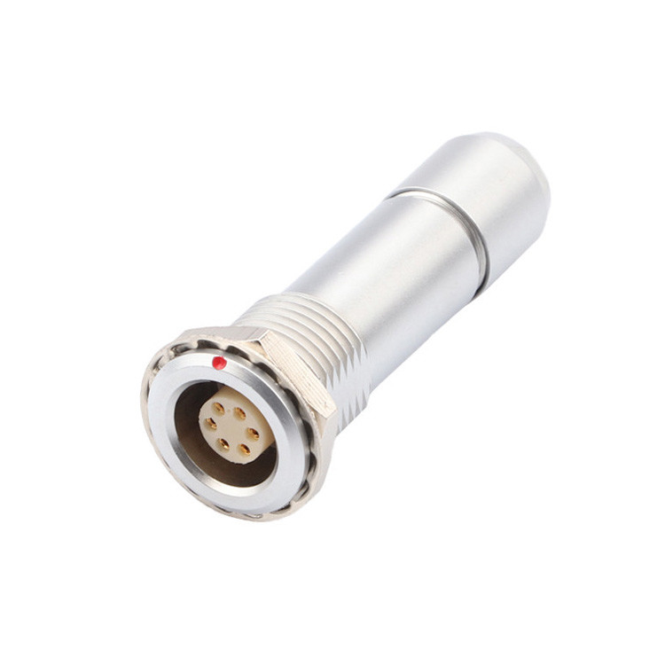 Acoplador de cable de doble tuerca universal Conector circular industrial impermeable Serie B Z10 6P Femenino