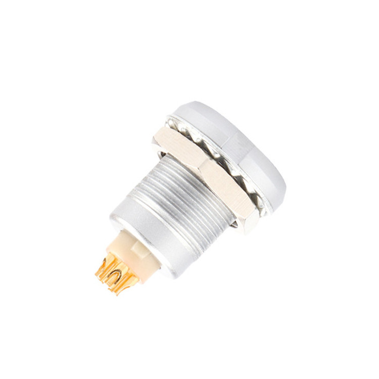 Industrial impermeable Serie B Z2 5 pin Doble Nut Soldadura de la placa de circuito impreso Pin Core recto y en ángulo