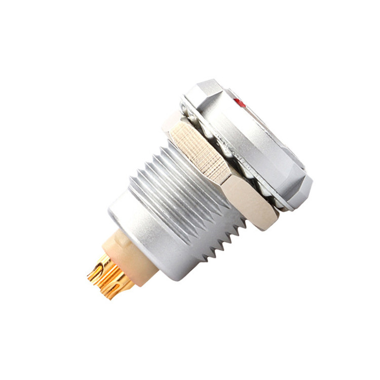 Industrial impermeable Serie B Z2 5 pin Doble Nut Soldadura de la placa de circuito impreso Pin Core recto y en ángulo