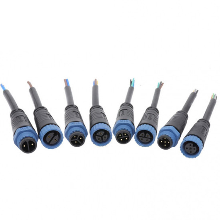 IP67 impermeable M15 conector circular industrial conector de ensamblaje tipo soldador con 2 3 pines