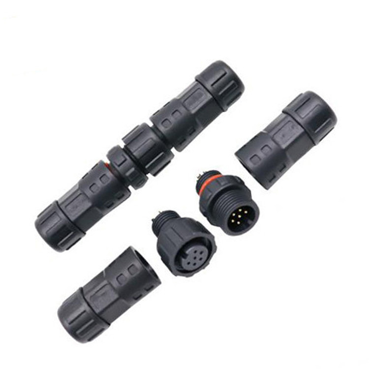 Fabrica Mini M12 8 pin conector de enchufe circular impermeable Industrial IP67 hombre / mujer