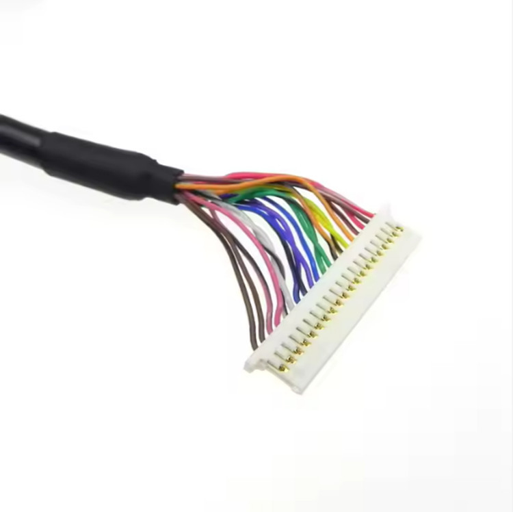 20 cable de la exhibición del Pin  DF19G-20S-1C BLD2-20 1.0m m Lvds 2 a Pin Jst Sh1.0 de las filas 2*10