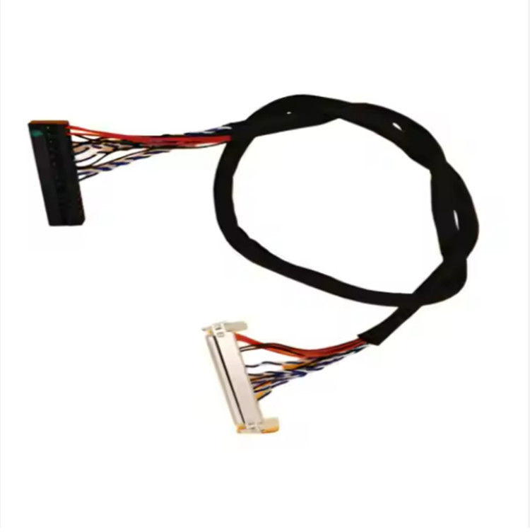 Pin 1.0m m del cable 30 de la exhibición de UL1571 28AWG Lvds al conector pin 2.0m m de Du Pont 2*15