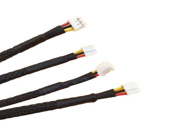 el micrófono negro del conector de 2*2p Molex 43025 cupo la echada de 3.0m m a 3pin Jst - arnés de cable de Ph2.0 26awg