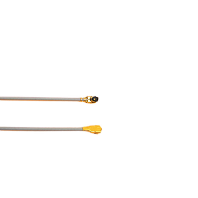 Varón de UFL al conector macho de UFL con el cable del rf de la coleta del gris del micrófono 1,13