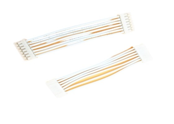 Arnés de cable de encargo blanco UL1007 cada conector hembra del lado PHR-7 Pa66 pH 2.0m m