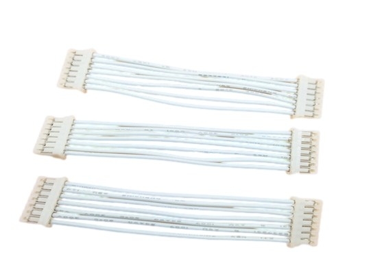 Arnés de cable de encargo blanco UL1007 cada conector hembra del lado PHR-7 Pa66 pH 2.0m m
