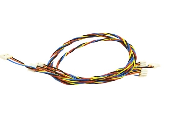 24AWG FEP torció el arnés de cable de encargo con el escudo/el tipo 30 V de Unshield