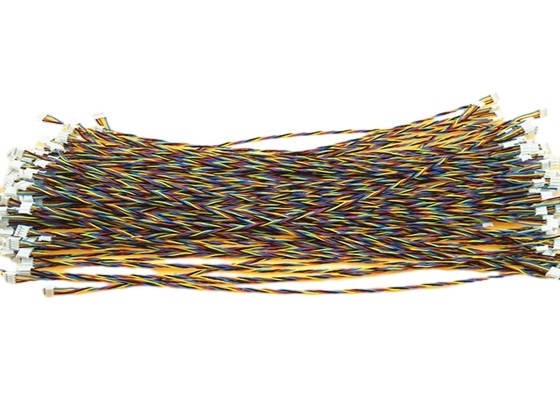 24AWG FEP torció el arnés de cable de encargo con el escudo/el tipo 30 V de Unshield