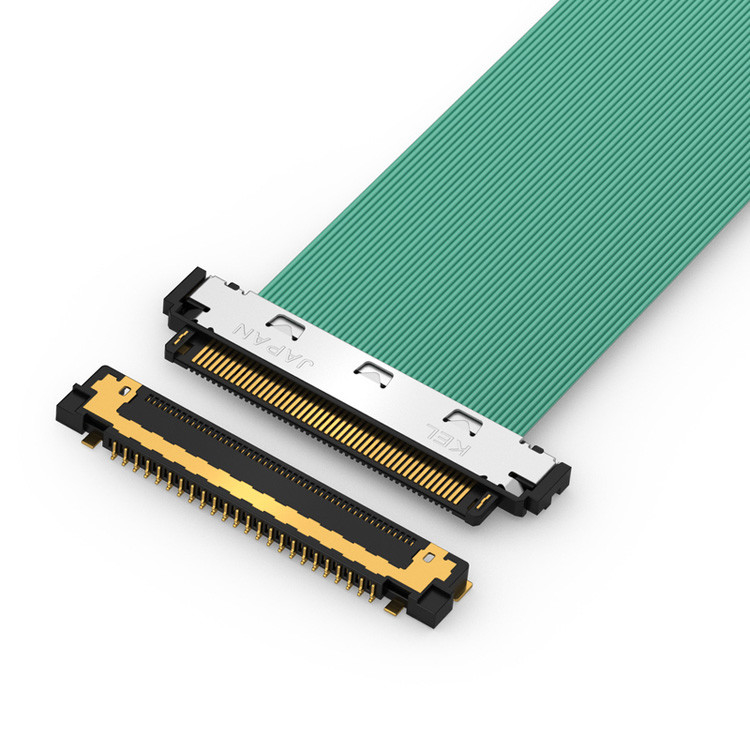 Aplicación de microcables coaxial con KEL XSL20-48S 0,25 mm de inclinación, 44AWG y 46AWG