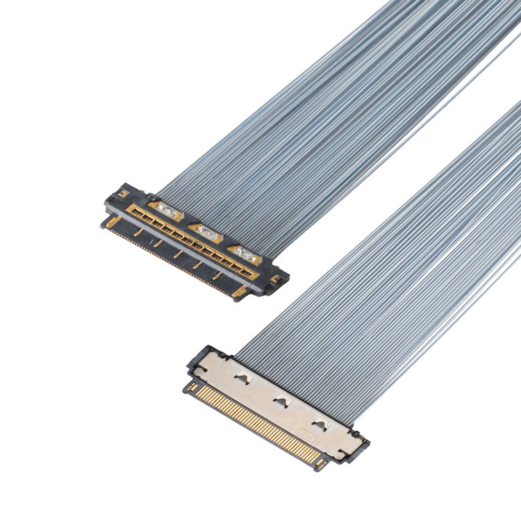 Aplicación de microcables coaxial con KEL XSL20-48S 0,25 mm de inclinación, 44AWG y 46AWG