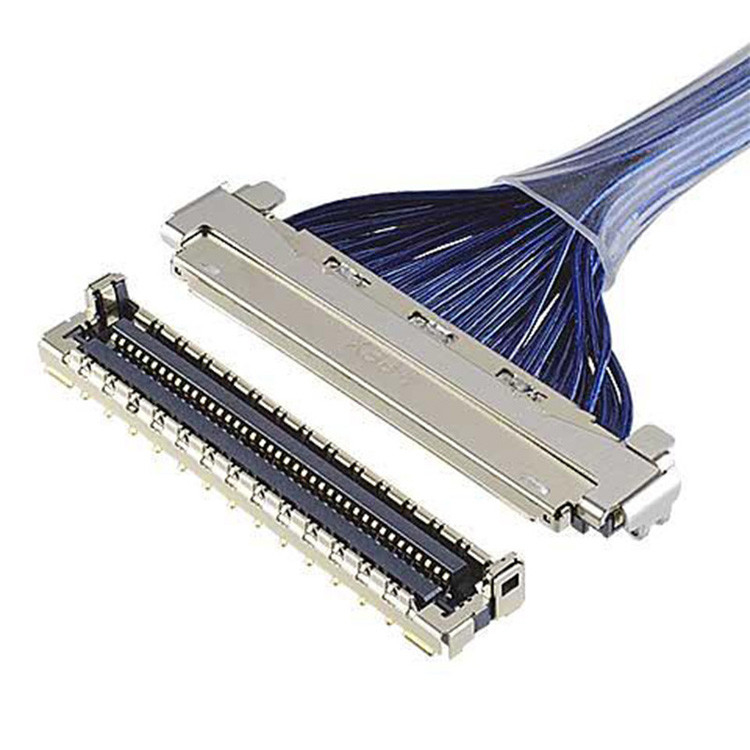 Cable LVDS con escudo EMI con conector micro coaxial I-Pex de 0,4 mm de ancho, con 20788 20679 30-pin 40-pin 50-pin