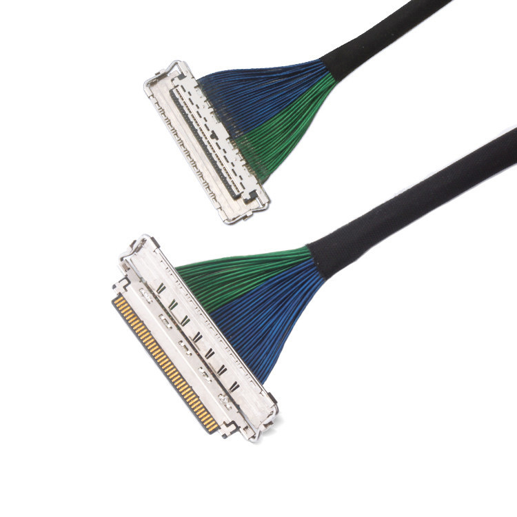 Cable LVDS con escudo EMI con conector micro coaxial I-Pex de 0,4 mm de ancho, con 20788 20679 30-pin 40-pin 50-pin