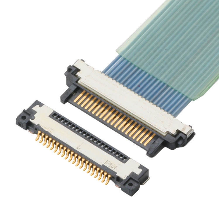 El conector de cable coaxial de micro lado es de ángulo recto