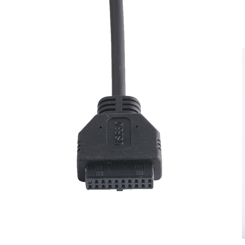 20P Femenino USB 3.0 Tipo-C para el cable de adaptador de IDC Resistente interno El cable de PVC negro OEM ODM