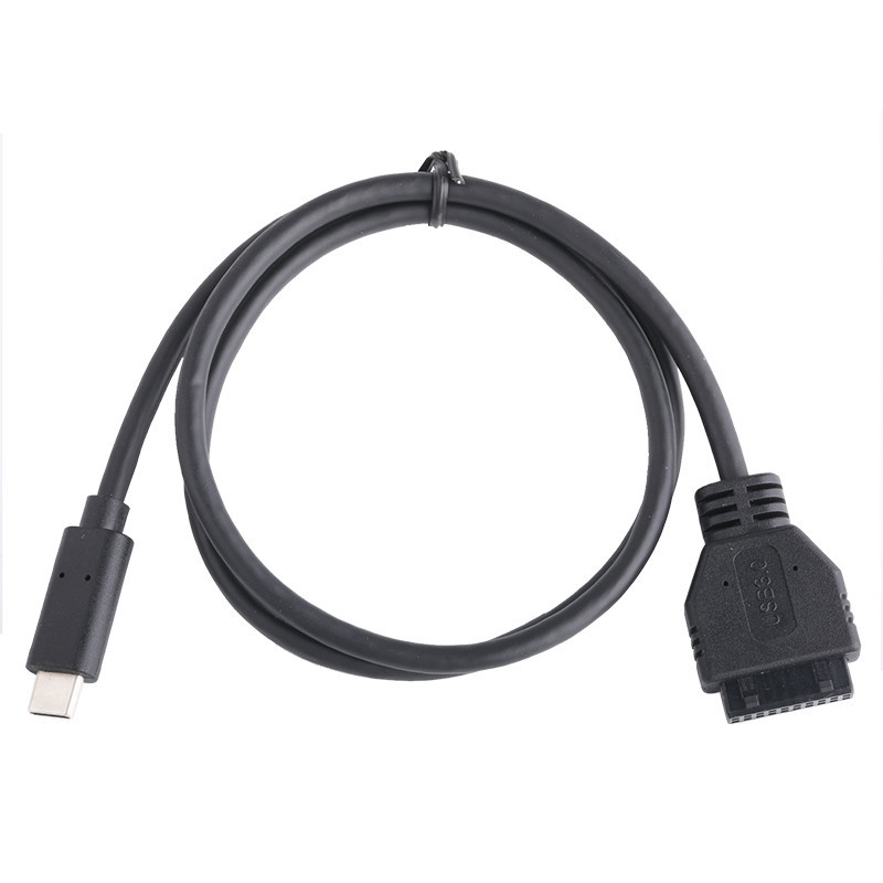 20P Femenino USB 3.0 Tipo-C para el cable de adaptador de IDC Resistente interno El cable de PVC negro OEM ODM