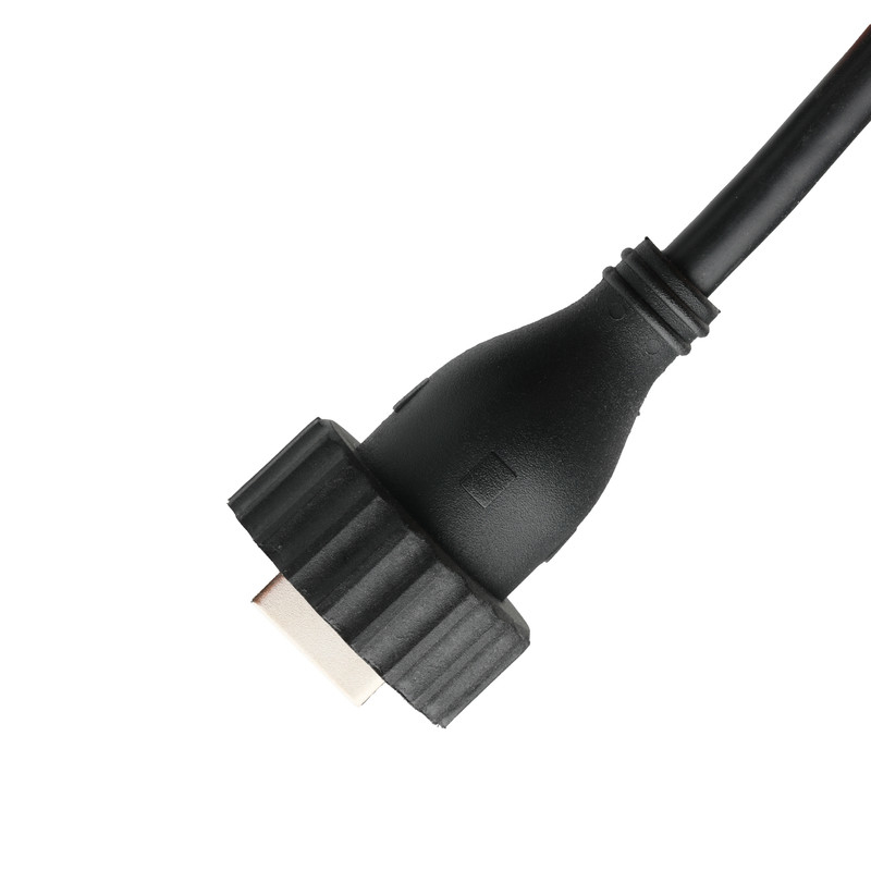 Interfaz impermeable USB2.0 tipo A masculino tipo M para cable USB2.0 cable de conexión de datos fijos industriales para vehículo