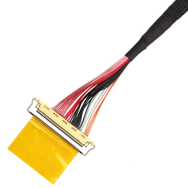 Fabrica 36AWG Lvds Cable Assembly I Pex 20453-240t-01 a 20453-240t-01 40P 0,4 mm de inclinación